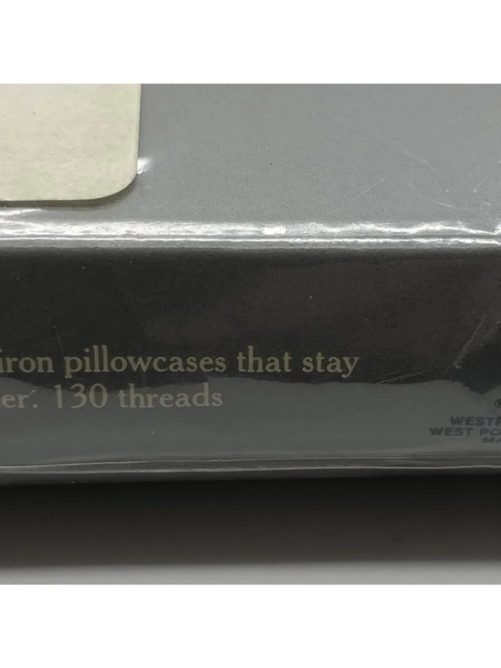 Vintage Lady Pepperell No Iron Standard Pillowcases cream cotton blend NOS